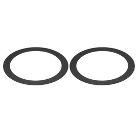 PATIKIL Metallic Goof Trim Ring, 2 Pieces 3.78" OD 2.99" ID Round Ceiling Light Ring Trim for Recessed Downlight Cover for Recessed Downlight, Matte Black