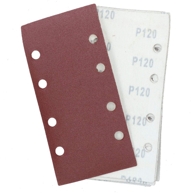 Hook/Loop 1/3 Sheet Sanding Sander Sandpaper Pads 20 Pack 120