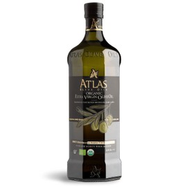 Atlas 1 LT Cold Press Extra Virgin Olive Oil in Glass Bottle, Polyphenol Rich from Morocco | Newly Harvested Unprocessed from One Single Family Farm | Moroccan Organic EVOO Trusted by Award-Winning Chefs