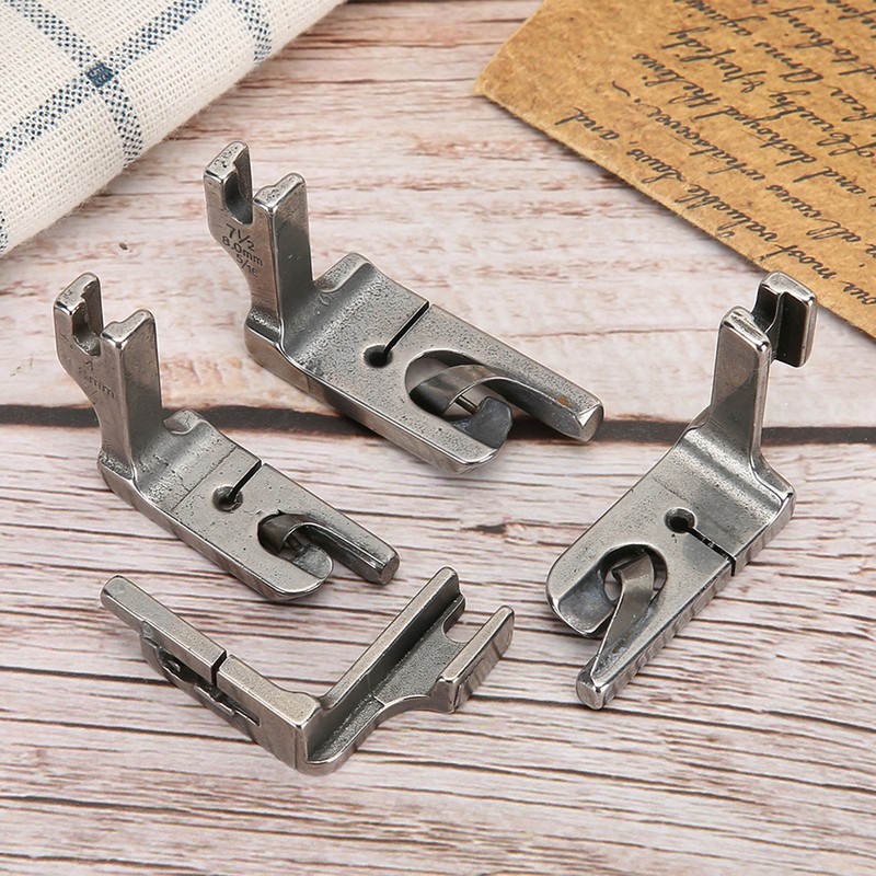 4PCs Presser Foot Sewing Machine Accessories Durable Crafts Stainless Steel