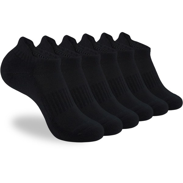 ATBITER Black Ankle Socks Women's With Cushioned Athletic Running No