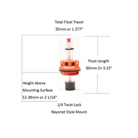 Battery Caps with Water Level Monitors for Batteries with 1/4-Turn Twist Lock Bayonet Style Mounts.