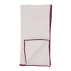 Occasion Gallery Red Stonewashed Stitch Border Woven Fine Dining Cloth