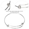10Pcs Stainless Steel Bangle 1.6mm Adjustable Expandable Coil Bracelet DIY