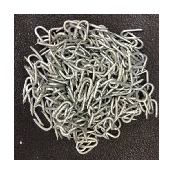 1000 x 15mm Galvanised U Nail Staples for Chicken Wire