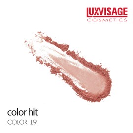 Luxvisage Long-Lasting 6 Colors Blusher "Color Hit" to Sculpt Face and Highlight Cheeks for All Skin Types (color 19 (cooper))