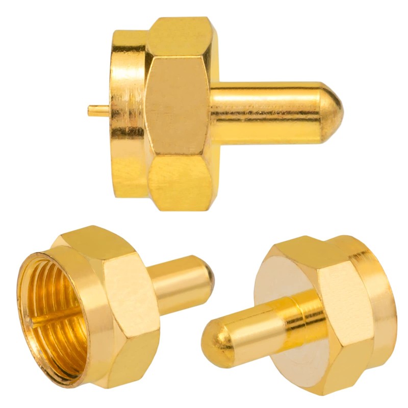 HB-DIGITAL F-Termination Resistor 75 Ohm F-Coupling SAT Gold-Plated Wide Nut