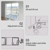 4 Pack Sliding Screen Door Rollers Tension Spring Fits for