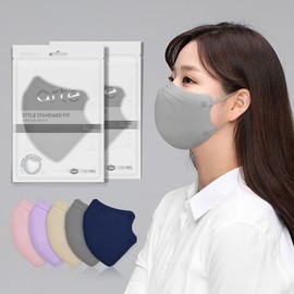 Arte domestically produced bird-shaped disposable color mask, gray, 100 sheets / 아르떼 국산 새부리형 일회용 컬러 마스크 그레이100매
