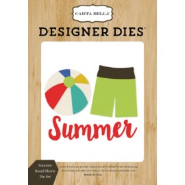 CARTA BELLA Designer Die  Set  Steel Dies SUMMER BOARD SHORTS