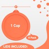 VIOTIIN 1 Cup Silicone Replacement Lids Storage Cover for Anchor