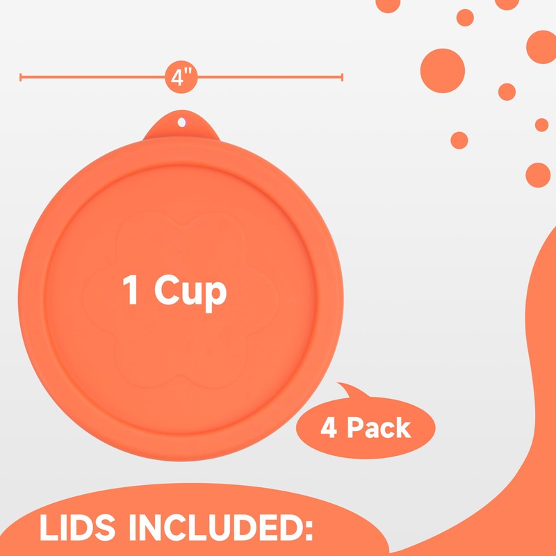 VIOTIIN 1 Cup Silicone Replacement Lids Storage Cover for Anchor