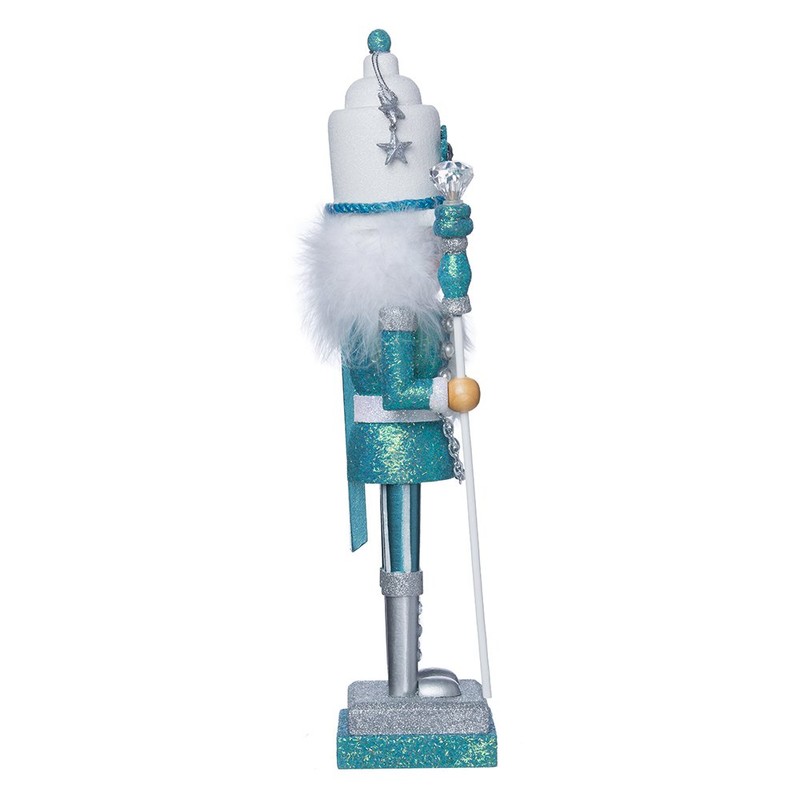 Kurt Adler Hollywood Nutcracker, 17-Inch, Turquoise/White (HA0152)