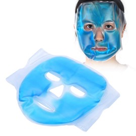 Máscara Facial Reutilizable, Mascara de Gel con FríO Caliente para Alivio de Fatiga MáScara de Sueño de Cara Completa, Paquete de Hielo Facial de Enfriamiento de Calidad Superior