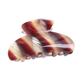 PACKOVE Large Retro Hair Claw Clip for Women Stylish Geometric Stripe Design for Thick Thin Hair Secure Grip for Various Hairstyles and Outfits