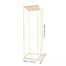 Flower Floor Stand for Wedding Table Centerpiece Decor Gold Metal Column Stand
