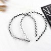 Wavy Face Wash Headband Spring Hairband for Men Metal 20ea