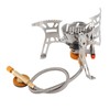 Camping Gas Stove with Gas Adapter Set Improves Burning Efficiency
