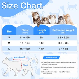 Cat Recovery Suit Female, Breathable Cat Onesie After Surgery Female for Abdominal Wounds or Skin Diseases, Surgery Recovery Suit Kitten Onesie After Spay Wear Anti Licking