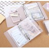 [Donaly] A5 A6 Clear File Binder Holder, Mini, 6 Holes,