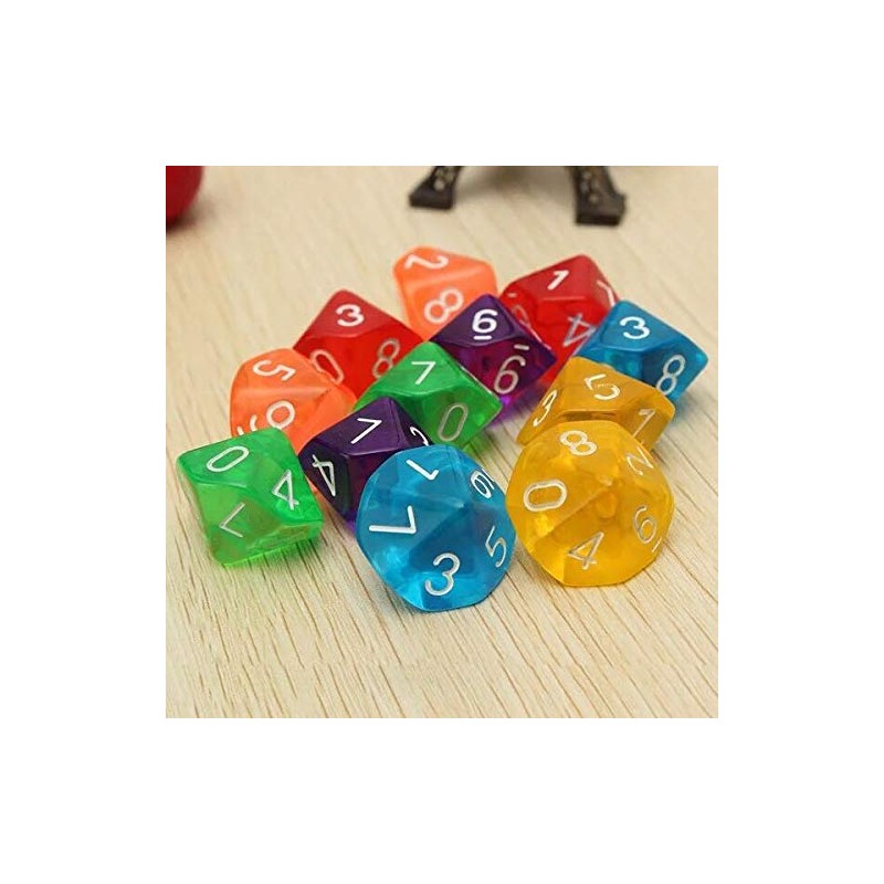 Polyhedral Dice Set, 10 Pack for DND, MTG, RPG, Dungeons