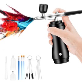 MADETEC Airbrush Kit for Nails, Air Brush Set with 0.3mm Nozzle