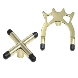2PCS Pool Snooker Billiard Table Cue rest cross And spider jigger brass Set