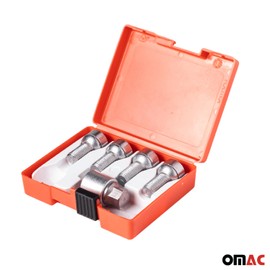 OMAC Wheel Lock Kit for Volvo XC90 M14X1,5 Bolt Galvanized Silver 4Locks & 1Key