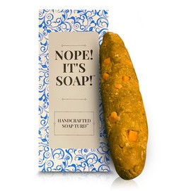 Fake Poop Soap-Turd-Bar - Nope It’s Soap - Handcrafted Artisanal Soap for Men – Funny Realistic Poop Gag Gift, Harmless Prank for Kids and Adults, Vanilla Scent