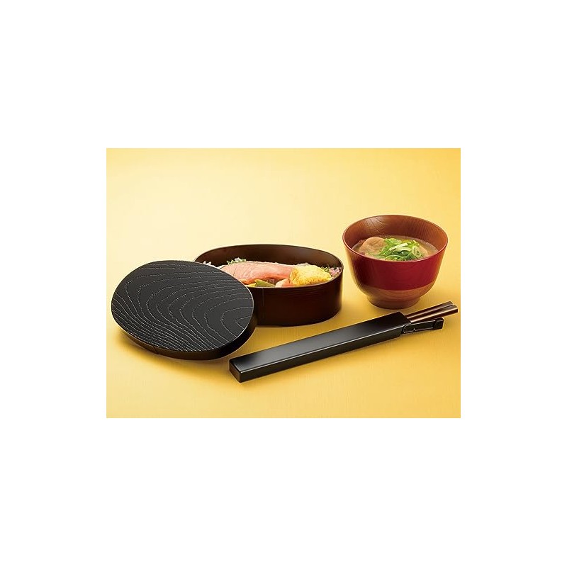 Canoe 74530 Traditional Japanese Color Lacquer Soup Wan, 11.2 fl