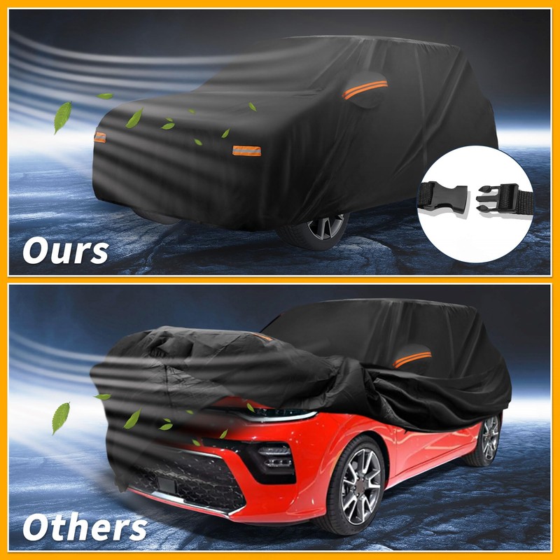 Partuto Car Cover Waterproof All Weather Sun Rain Protection Full