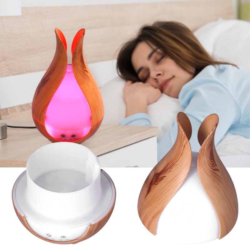 Aromatherapy Humidifier 200ml 100V to 240V Light Wood Grain Diffuser