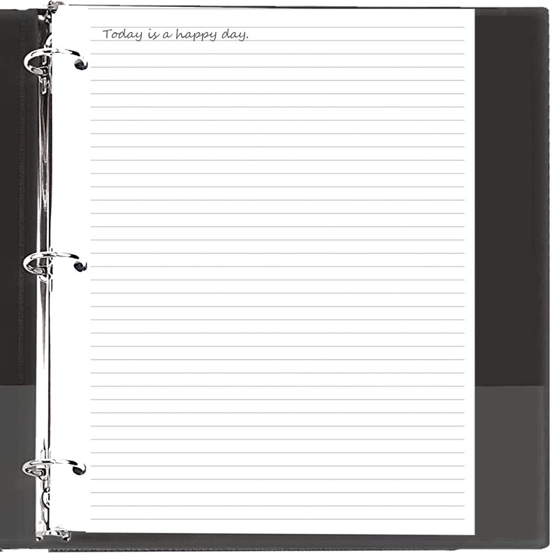 3 Hole Lined Paper for A4 Binder - 50 Sheets/100