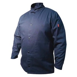 MOLLIFII Welding Jacket, 5XL, Navy, 64" to 66" Chest, Mfr: 3000-0-A