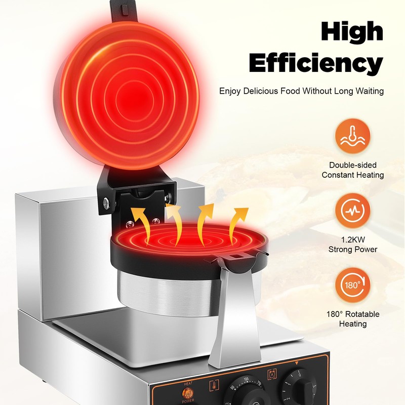 Electric Press Ufo Burger Machine, 110V 1200W Commercial Hamburger Press