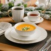BTaT- Porcelain Dinner Plates with Gold Trim,10.5 inch, Set of