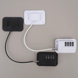 Multipurpose Anti-Opening Dial Wire Lock - Door, Drawer & Safety Latch Lock - Black