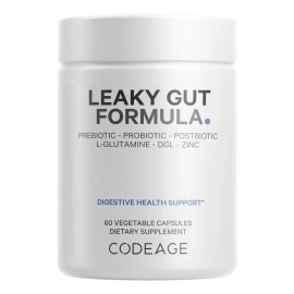 Codeage Leaky Gut Supplement Con L-glutamina