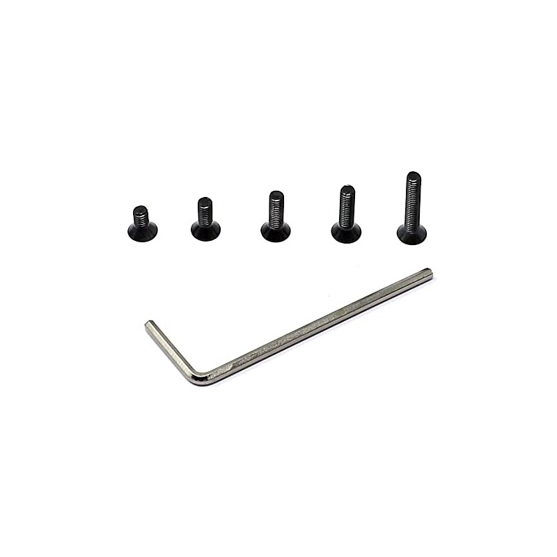 iexcell 250 Pcs M3 x 6/8/10/12/16 Alloy Steel 10.9 Grade