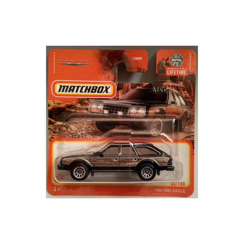 Matchbox 2024-1980 AMC Eagle [Metalflake Black] Black 22/100