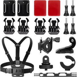 AKASO Action Camera Ski Kit Compatible EK7000/ EK7000 Pro/Brave 4/ Brave 4 Pro/Brave 7 LE/Brave 7/ Brave 8/ V50X/ V50 Pro/ V50 Elite, and Most Other Brands Action Cameras