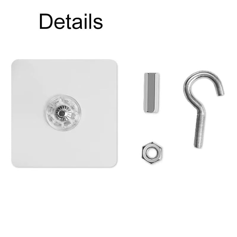 3 Pack Ceiling Hooks Adhesive, Ceiling Hooks Heavy Duty for