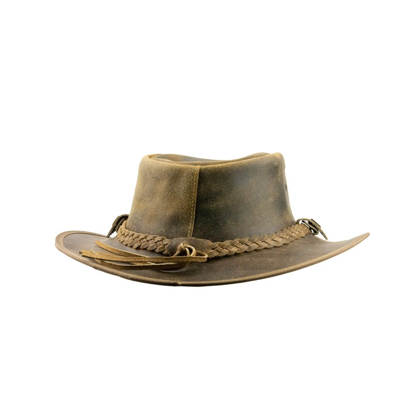 Black Jungle Bulat Leather Western Hat Australia Cowboy Hat, tan