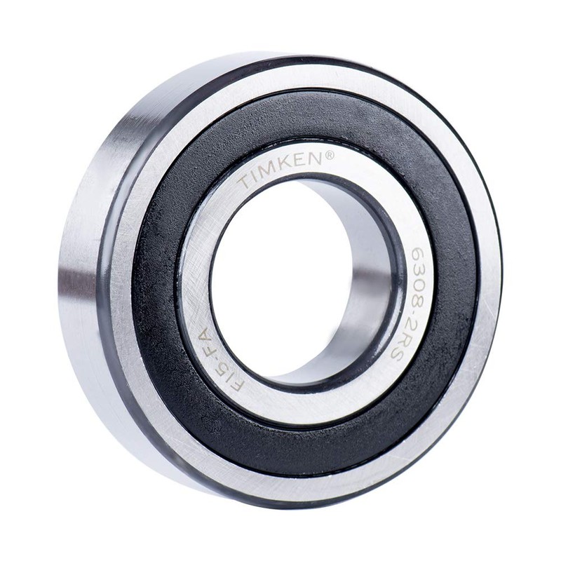 TIMKEN 6308-2RS 2 Pcs Double Rubber Seal Bearings 40x90x23mm, Pre-Lubricated