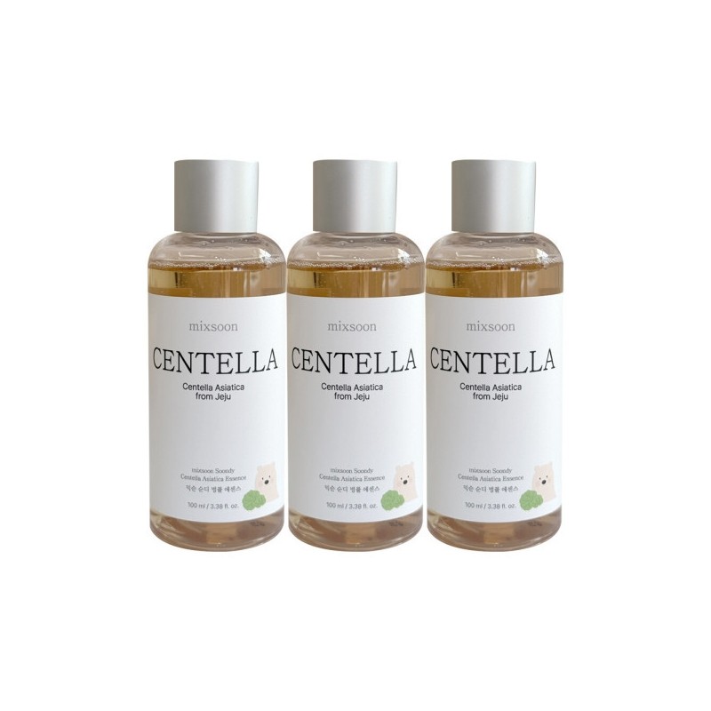 Mixsoon Sundi Centella Asiatica Essence Limited Edition 100ml 3-Pack /