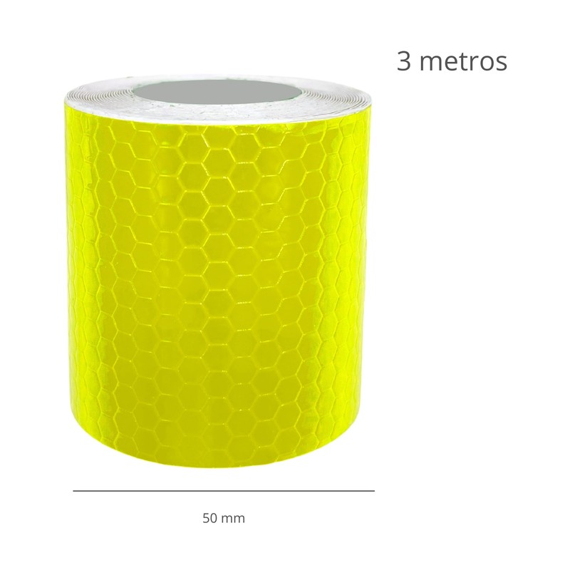 AUTOZOCO Reflective Tape High Intensity PVC 3 Meters Long x