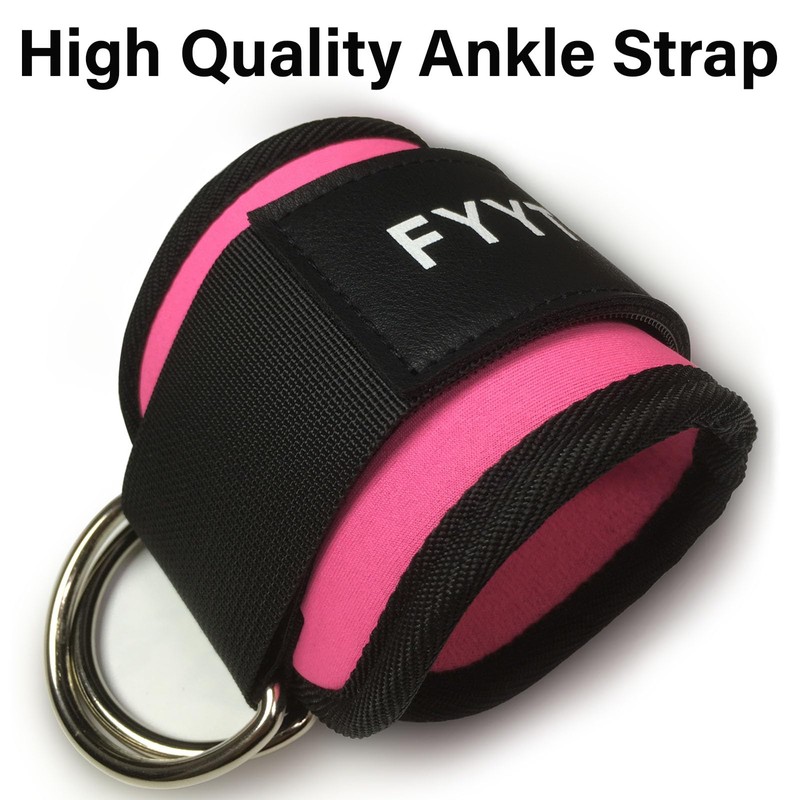 Ankle Strap(Pair) for Cable Machine, Ankle Cuff for Kickbacks, Leg