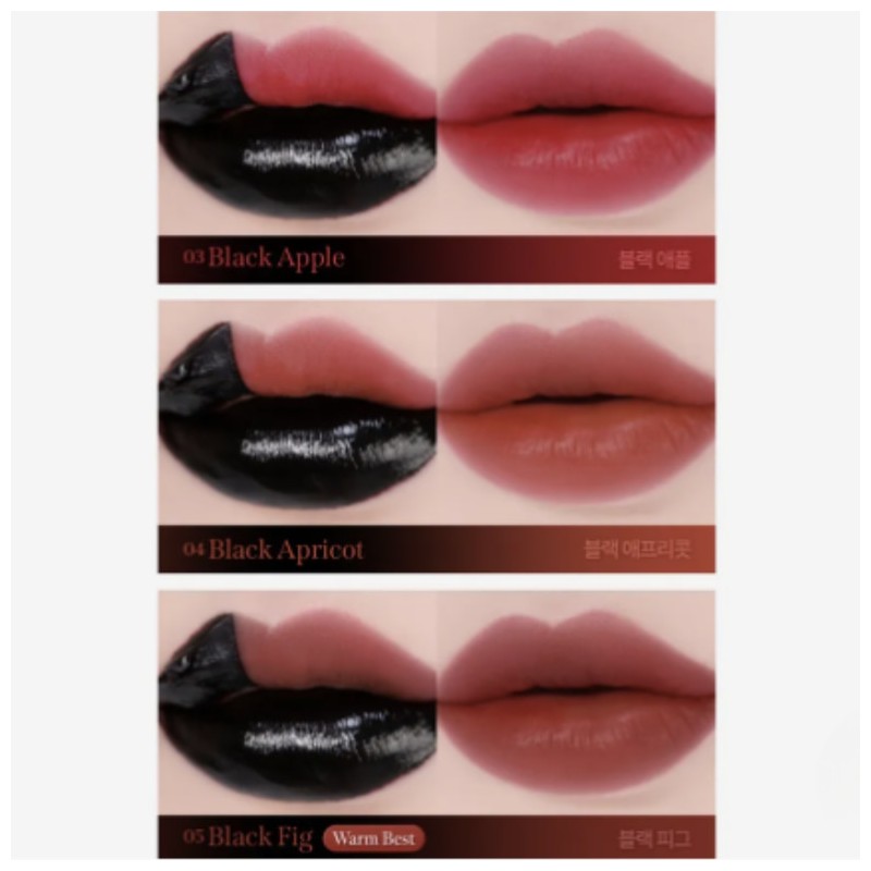 MILK TOUCH Black Peel Off Lip Tattoo 4.5g, Color:03 Black
