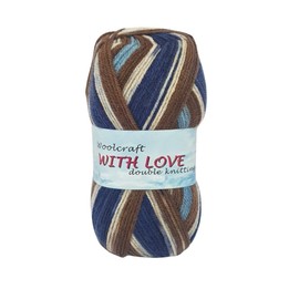 WoolCraft with Love DK Knitting & Crochet Yarn is a Soft, Self-Patterning Yarn. Available in a Selection of Variegated Colours, 100% Acrylic, 300 Metres, 100g Balls, Single Ball, Neptune