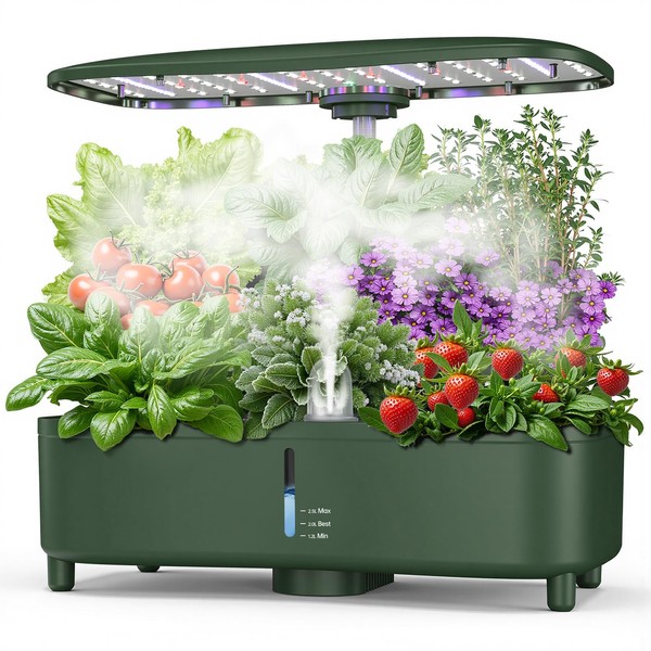 Hydroponics Growing System Kit Indoor: Aeroponics Herb Garden Kit 15